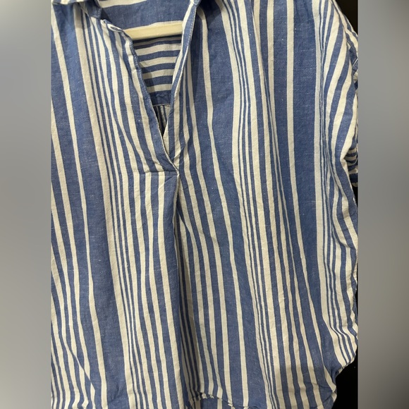 Madewell Courier Button-Back Shirt in Hinsdale Stripe - Picture 5 of 13